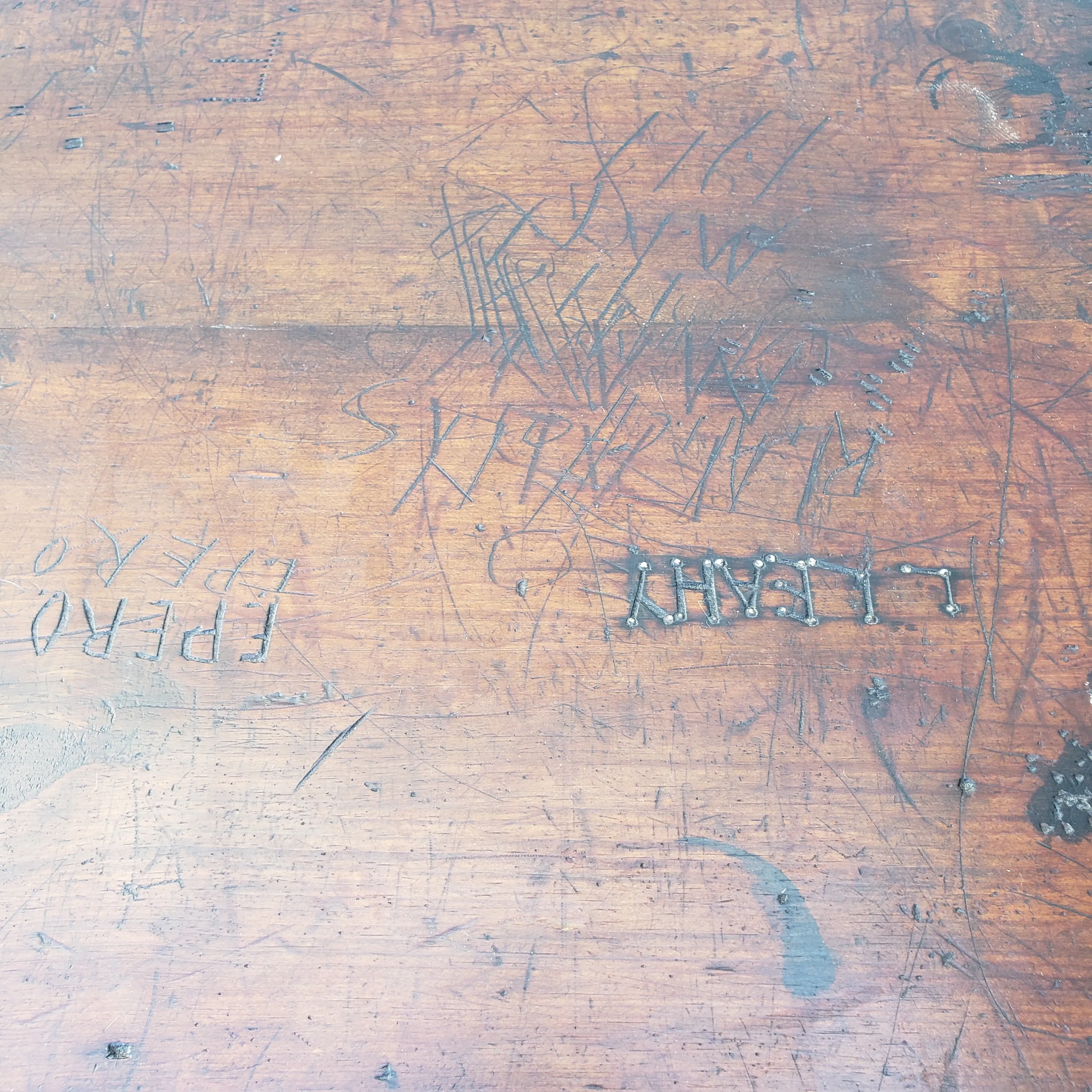 11 Foot Wooden Harvest Dining Table