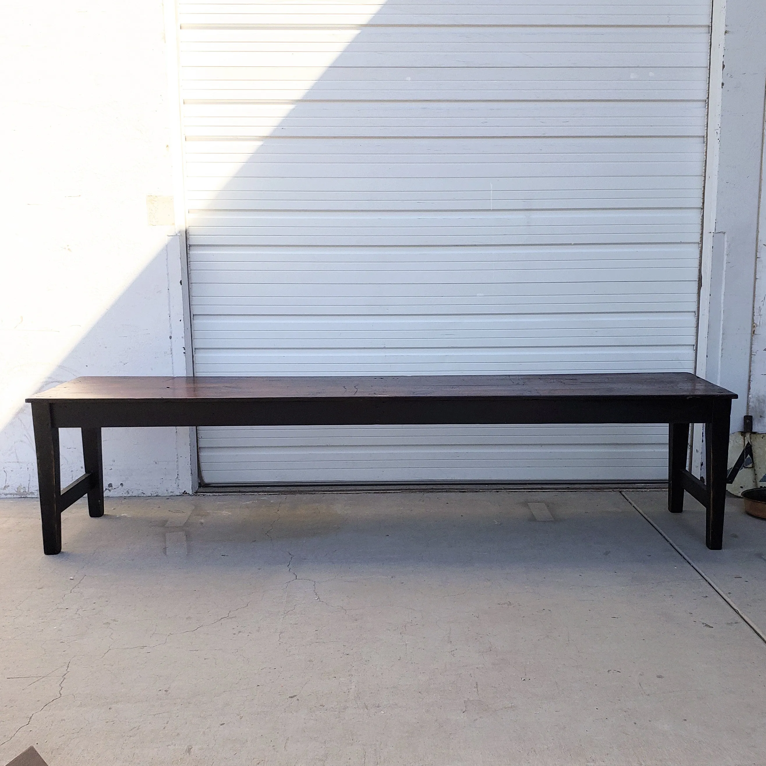 11 Foot Wooden Harvest Dining Table