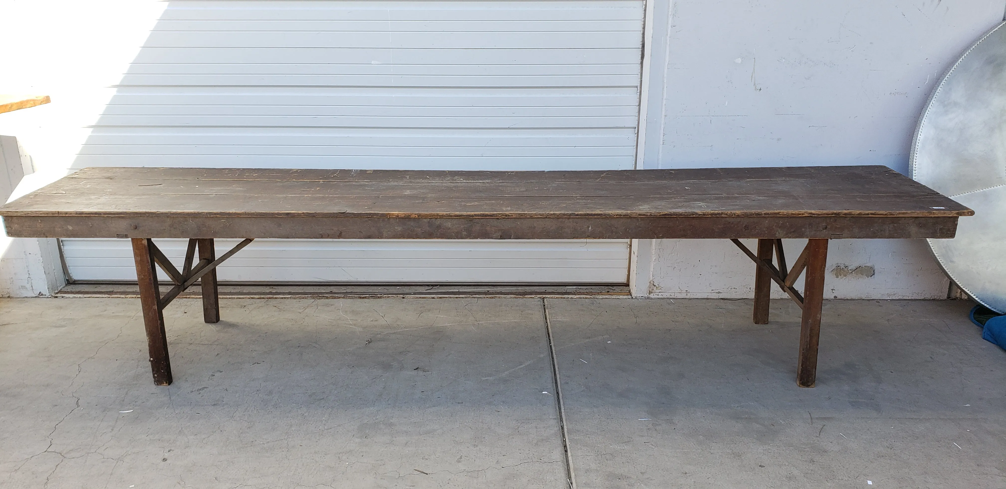 12' Wooden Farm Dining Table