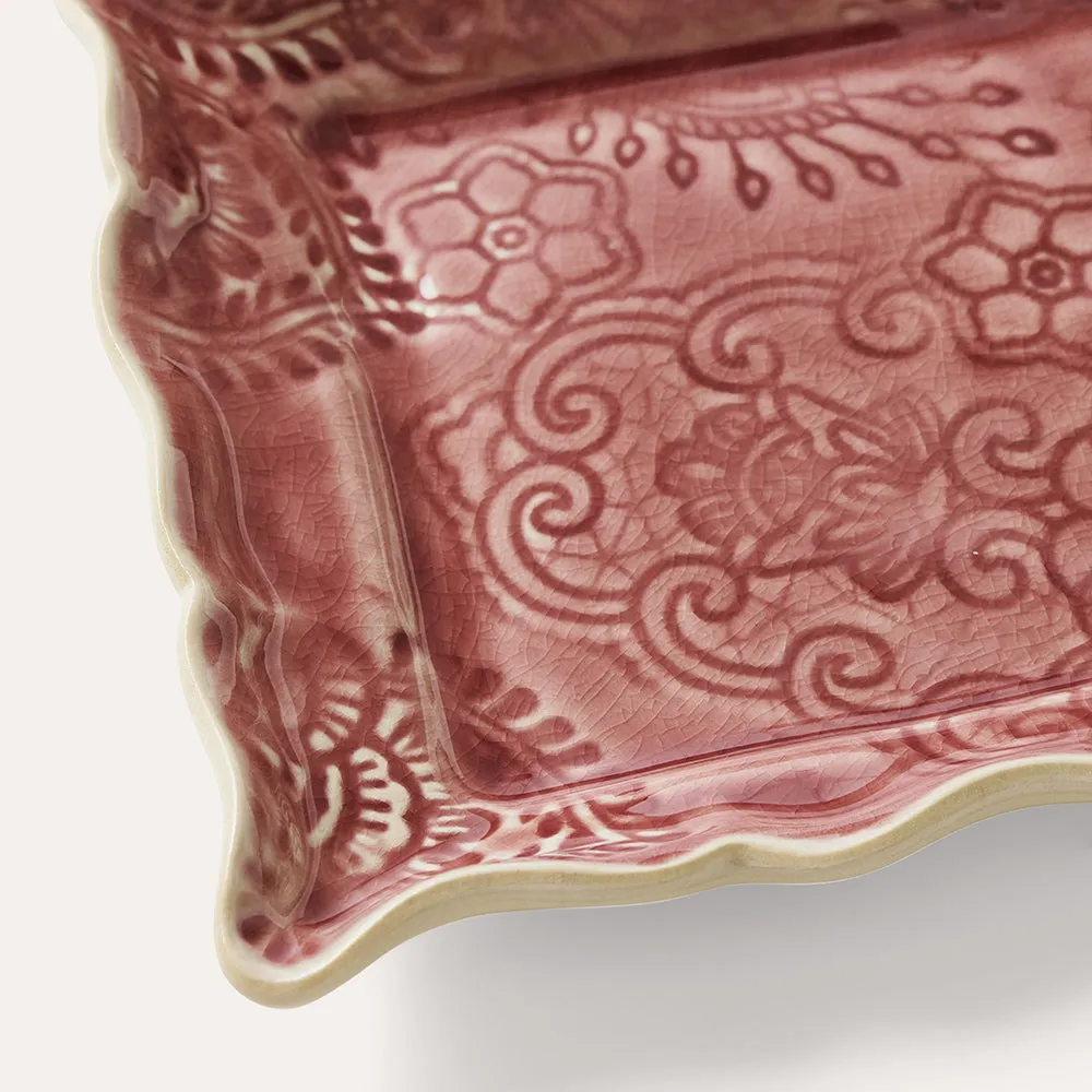 Appetizer Plate Old Rose 2-pack