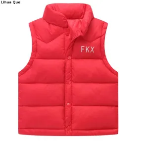 Autumn Winter  Boys Girls Vest Jacket light duck down vest