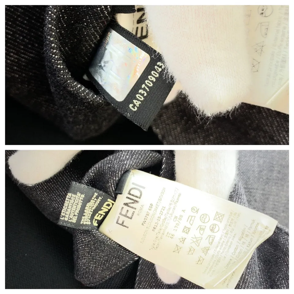 Fendi Coated Denim Riders Jacket