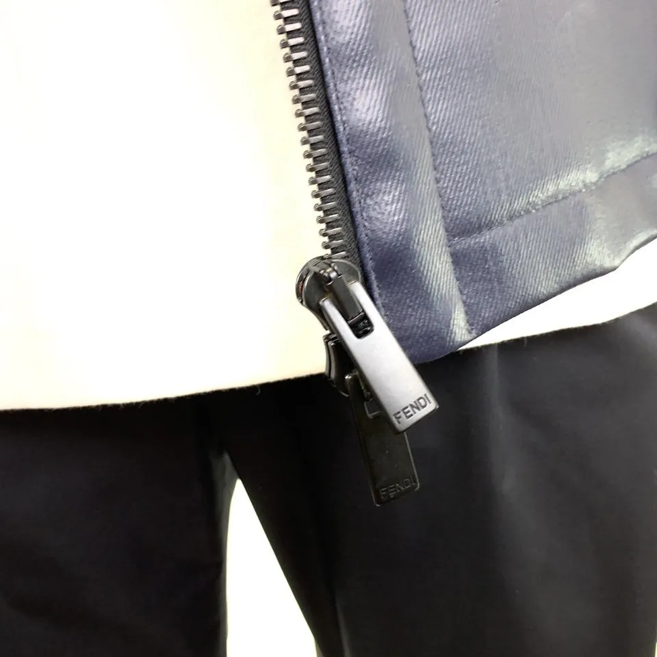 Fendi Coated Denim Riders Jacket