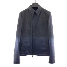 Fendi Coated Denim Riders Jacket