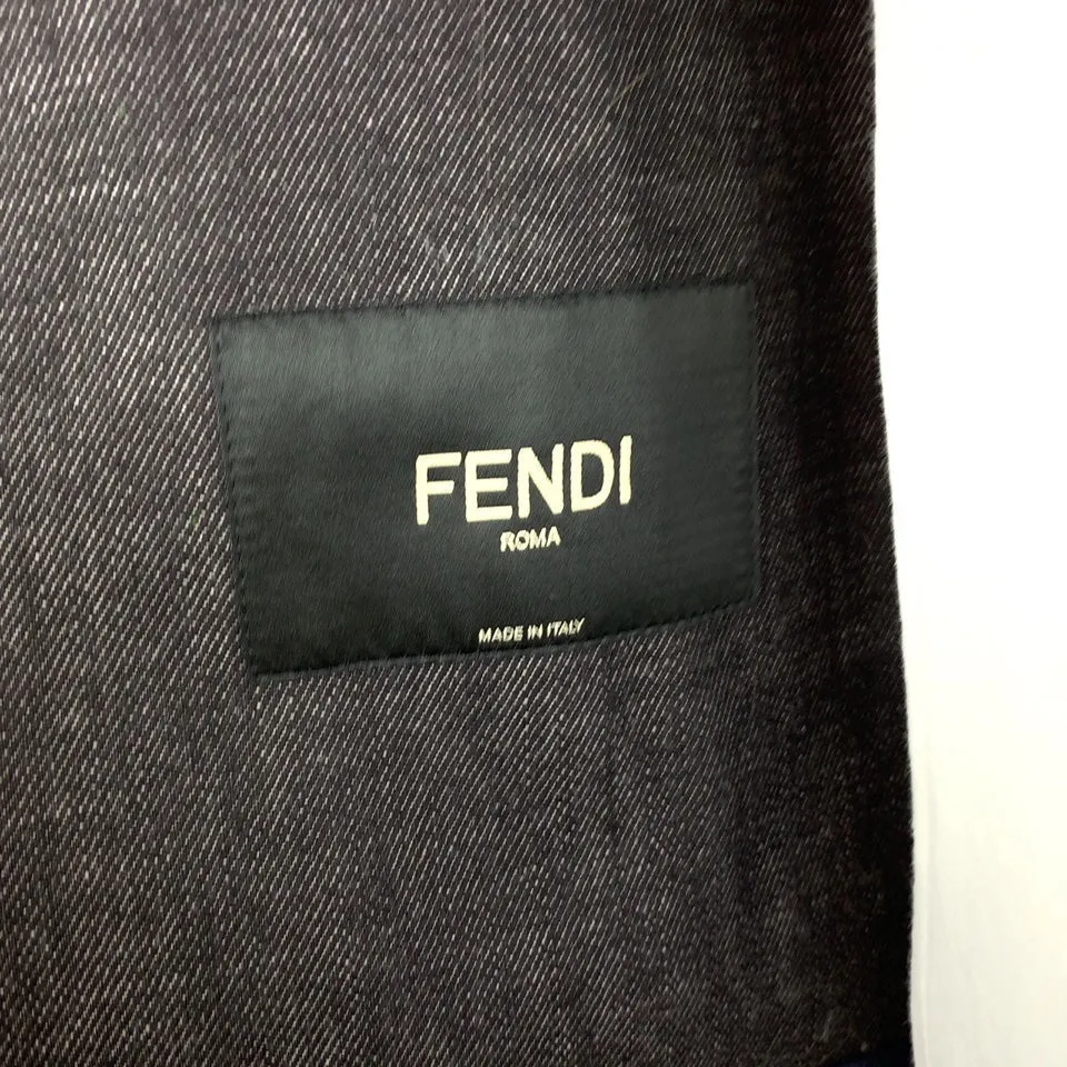 Fendi Coated Denim Riders Jacket