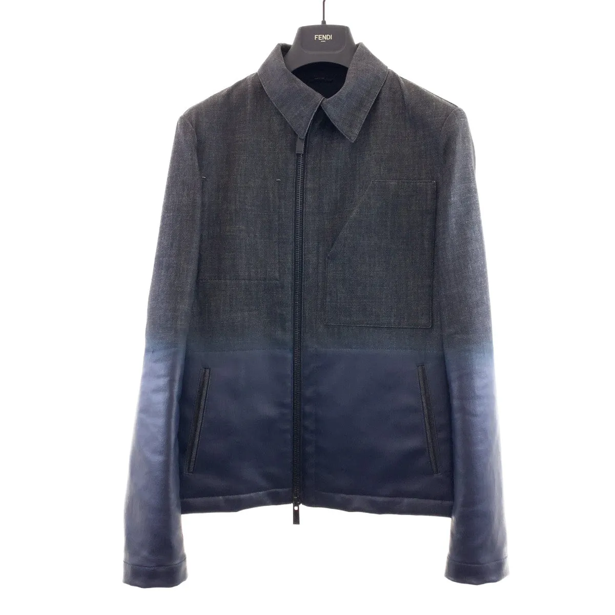 Fendi Coated Denim Riders Jacket