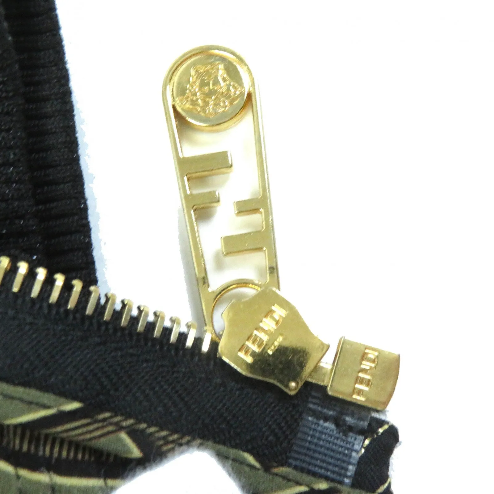 Fendi Versace F Logo Baroque Silk Blouson Jacket