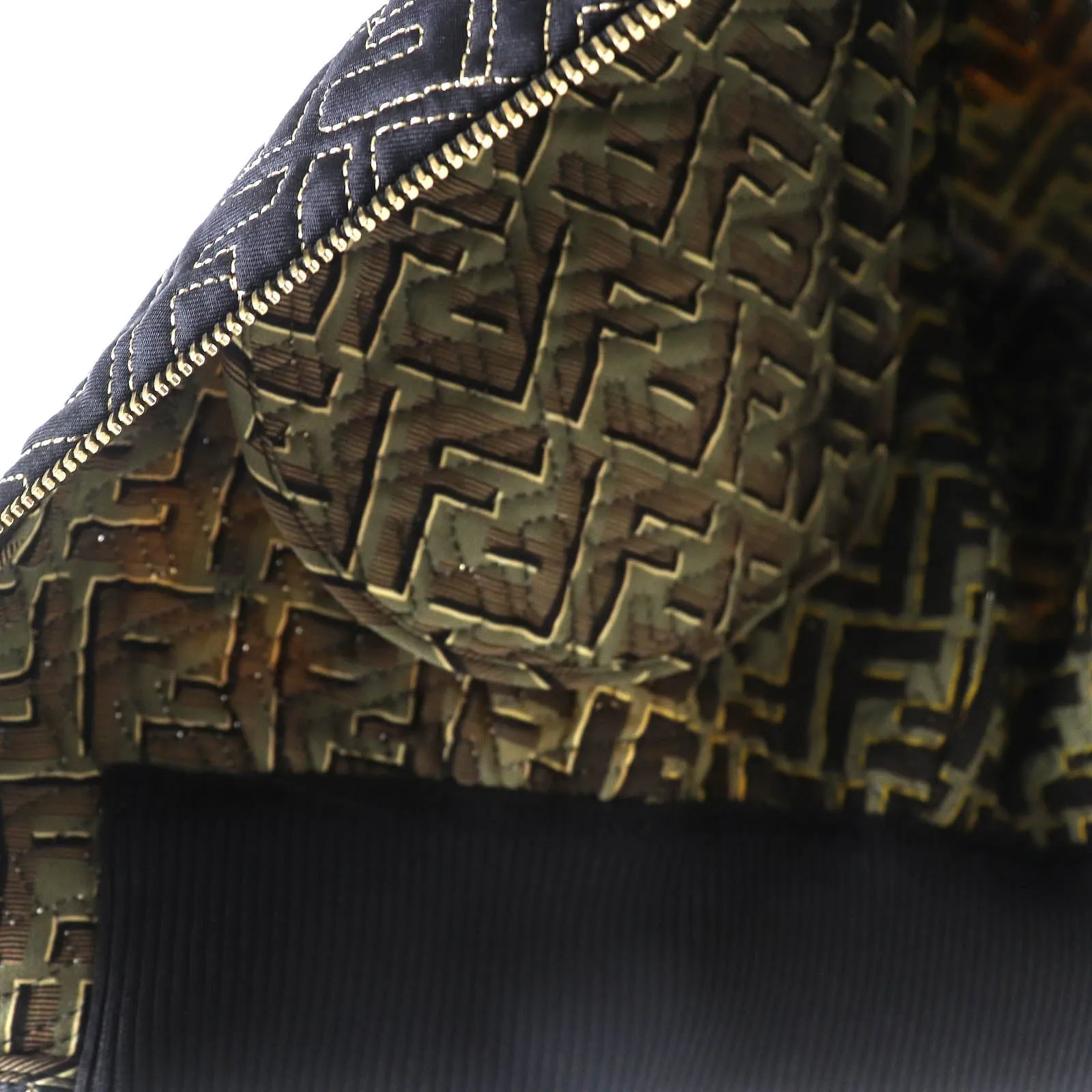 Fendi Versace F Logo Baroque Silk Blouson Jacket