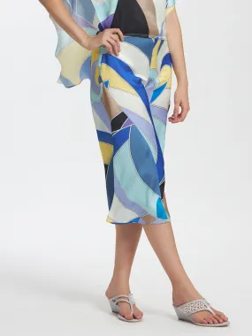 Geometric Print Wide Leg Culottes