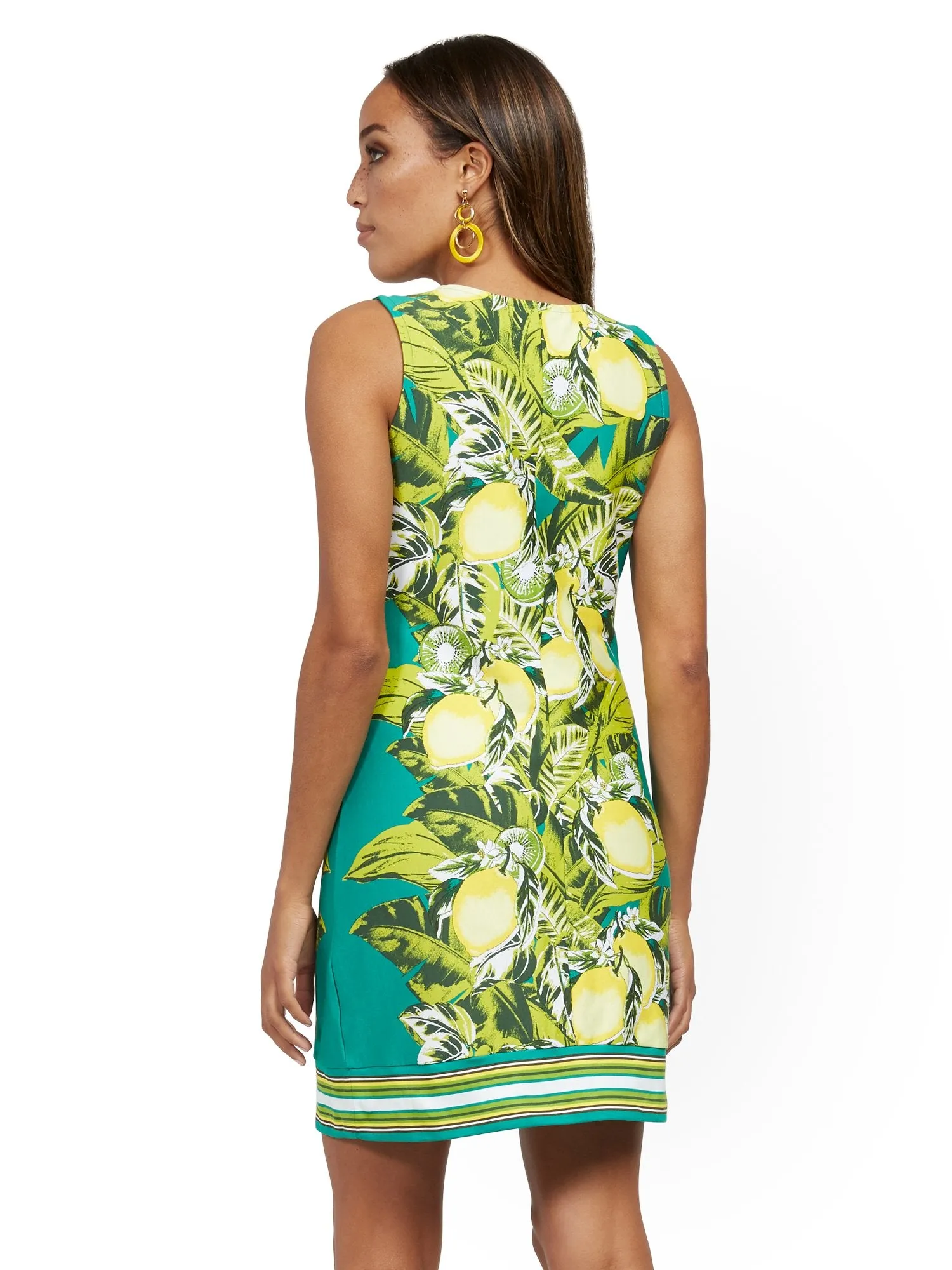 Green Cotton Shift Dress