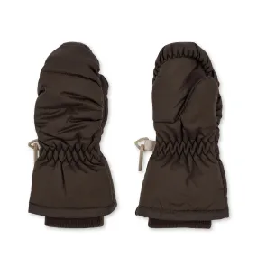 Konges Slojd nuka mittens - chocolate brown