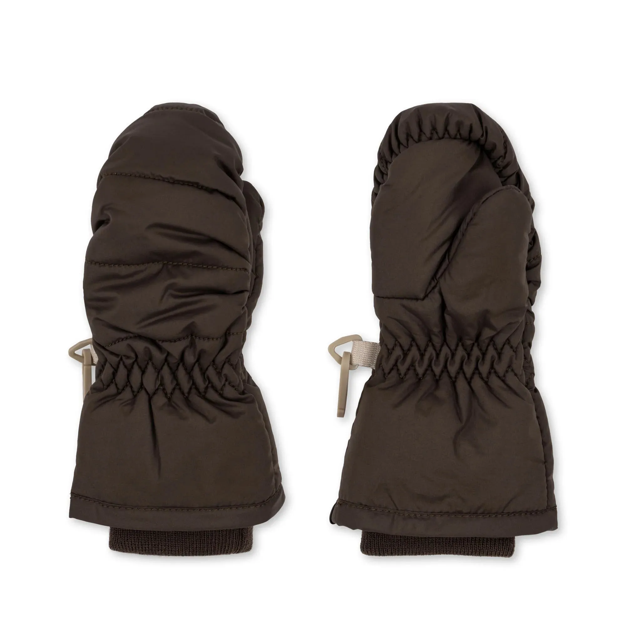 Konges Slojd nuka mittens - chocolate brown