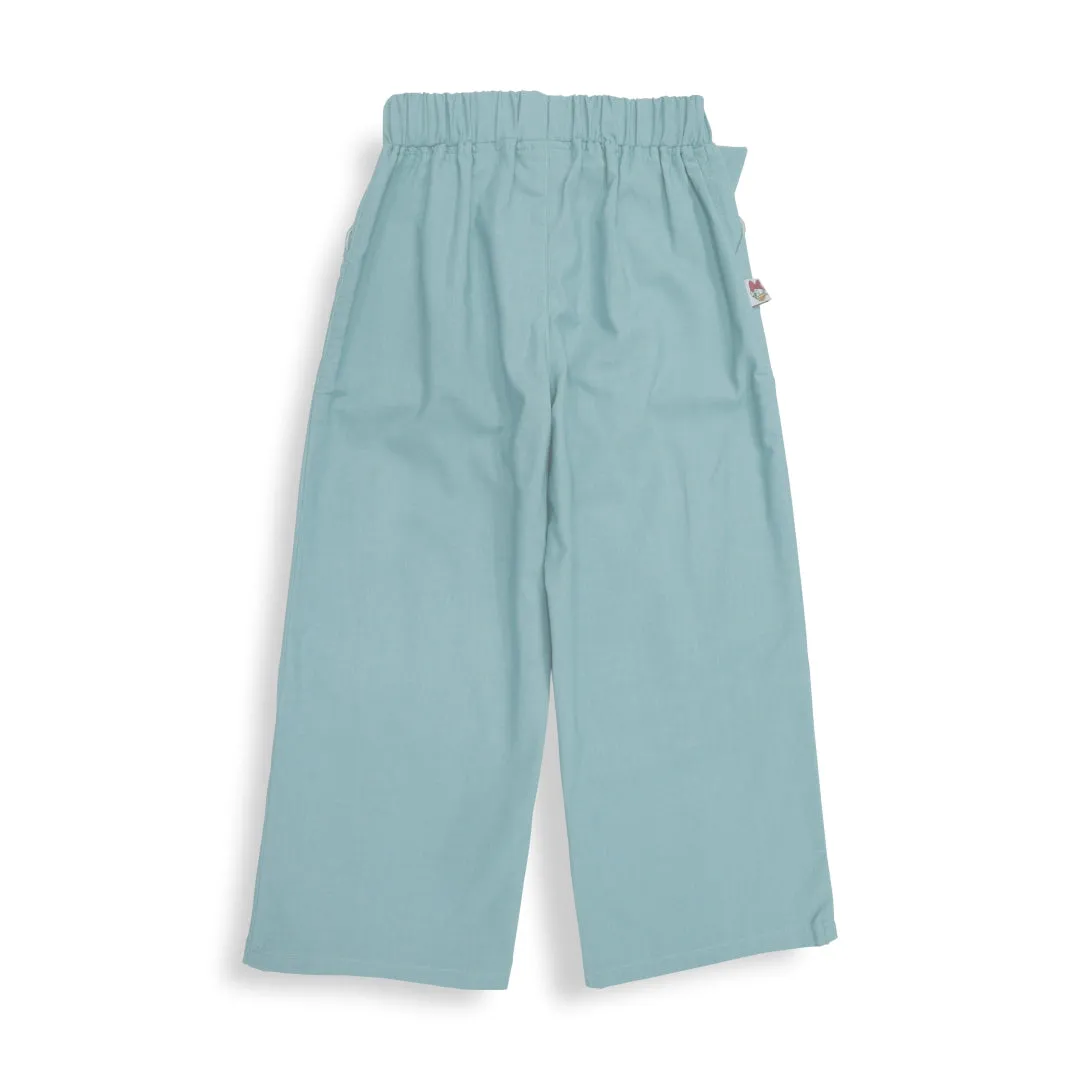 Long Pants / Celana Panjang Anak Perempuan / Daisy Duck Green Culottes With Belt