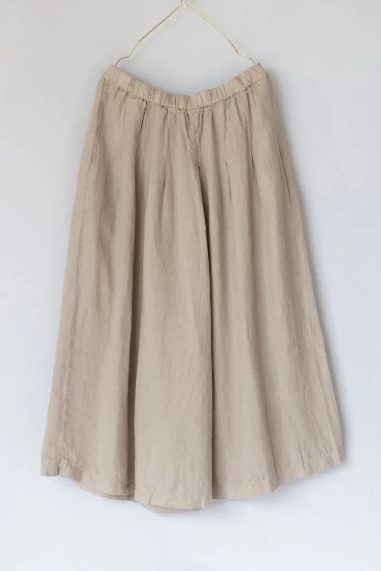 Montaigne Solid linen culottes