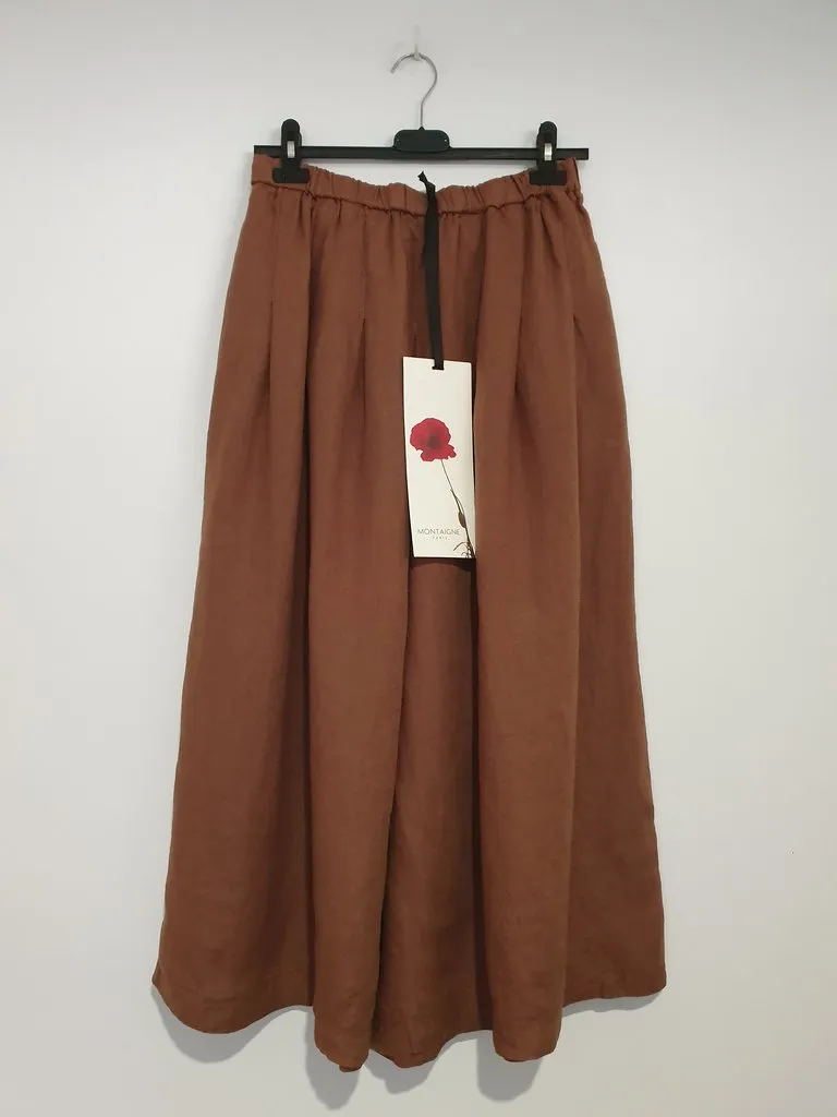Montaigne Solid linen culottes