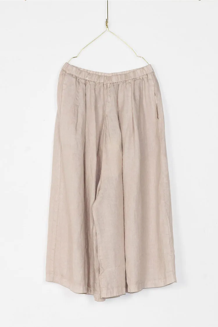 Montaigne Solid linen culottes