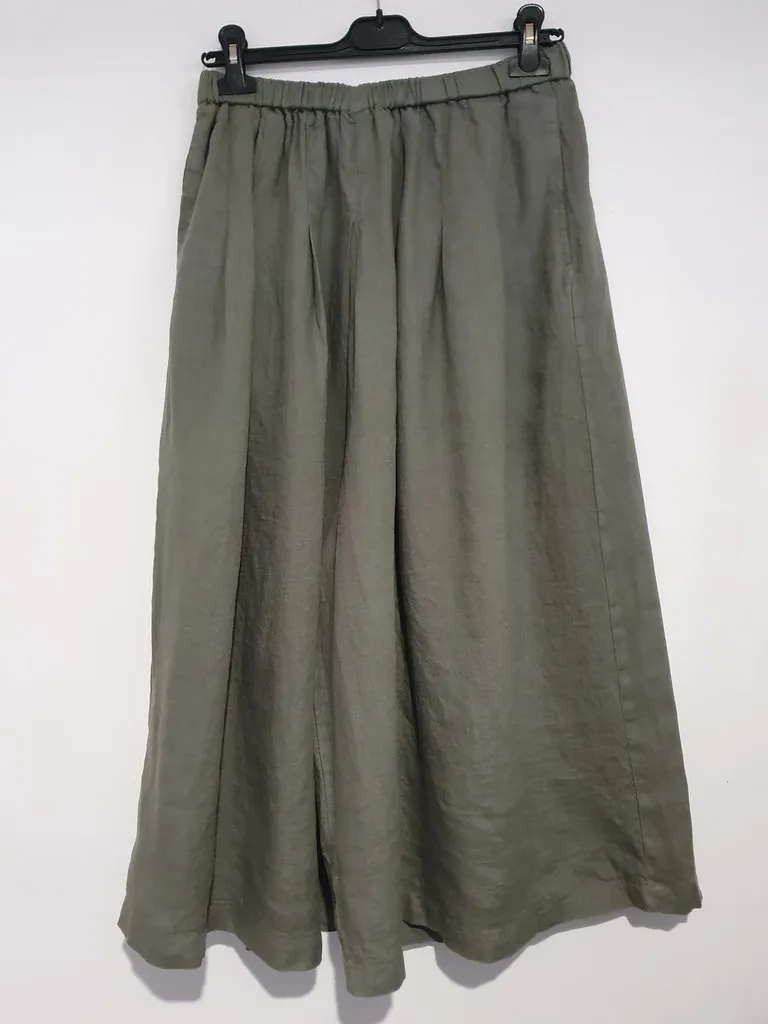 Montaigne Solid linen culottes