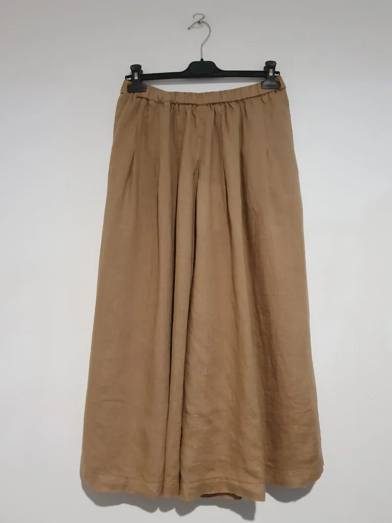 Montaigne Solid linen culottes