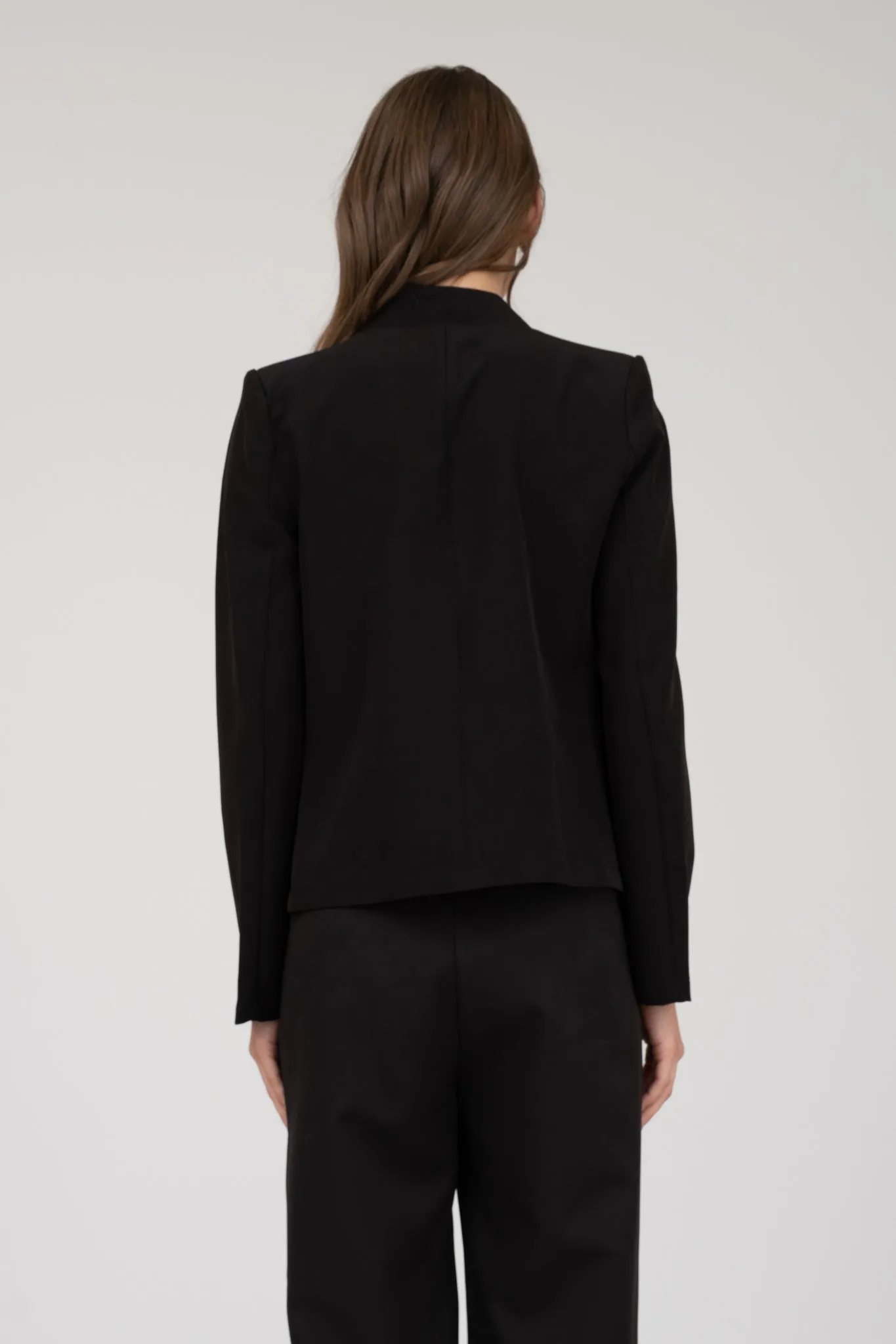 NOTCH COLLAR LONG SLEEVE BLAZER