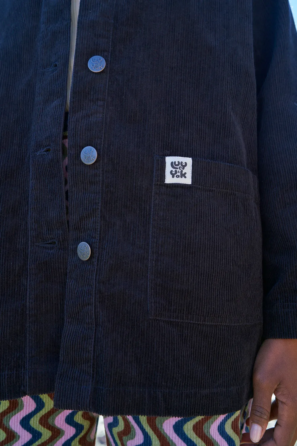 Olly - Corduroy Jacket in Black