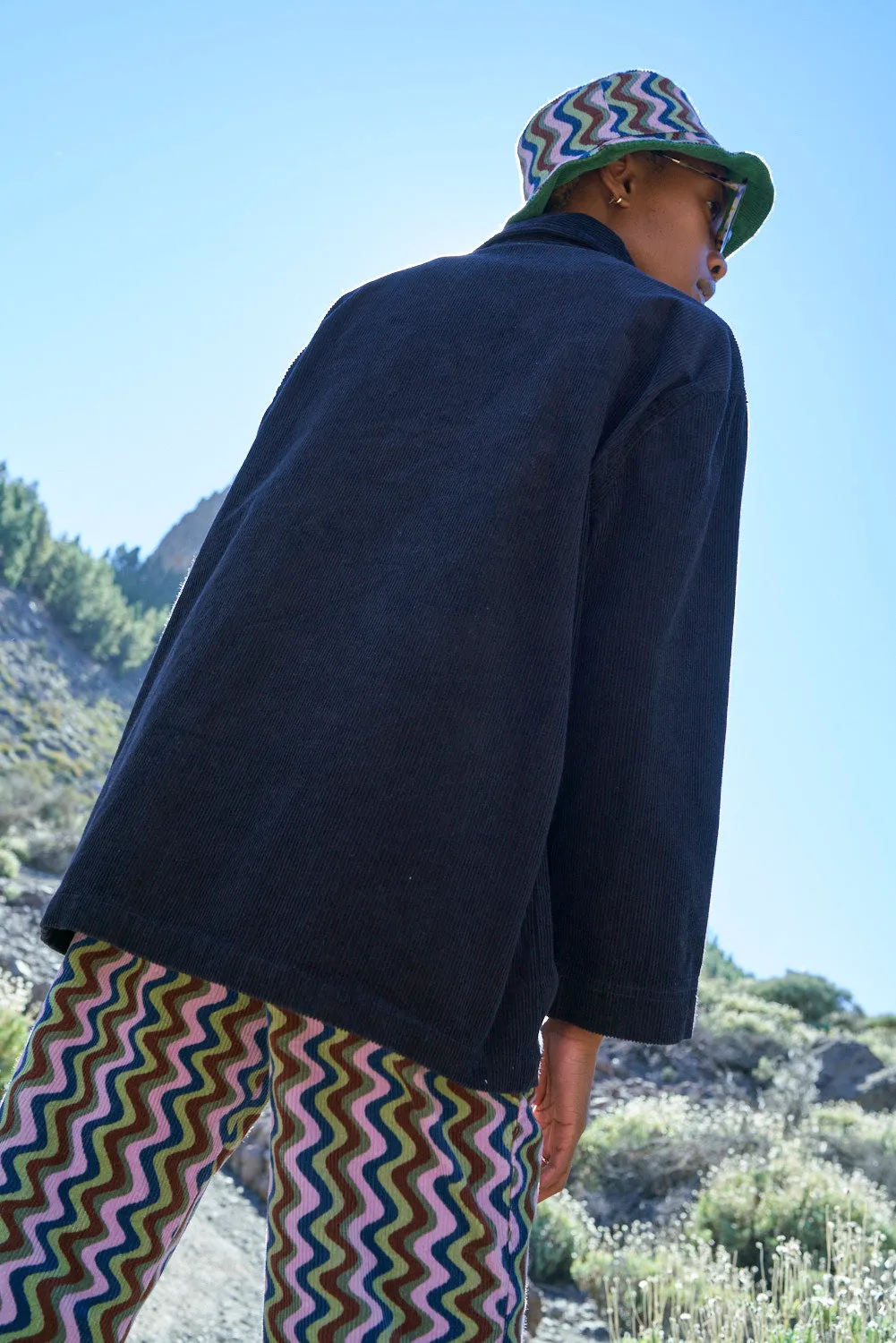 Olly - Corduroy Jacket in Black
