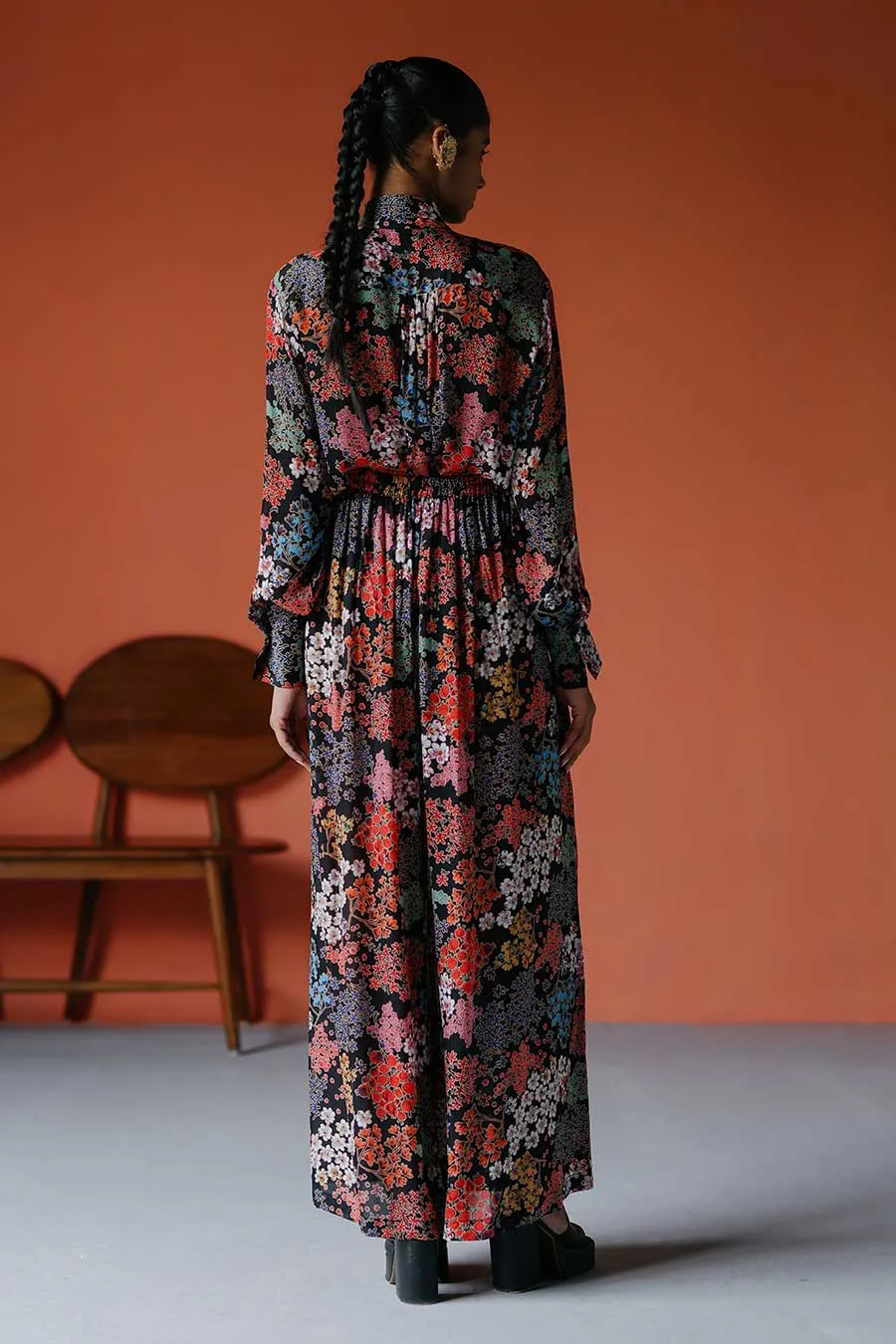 Printed Bow Top & Culottes Co-Ord Set