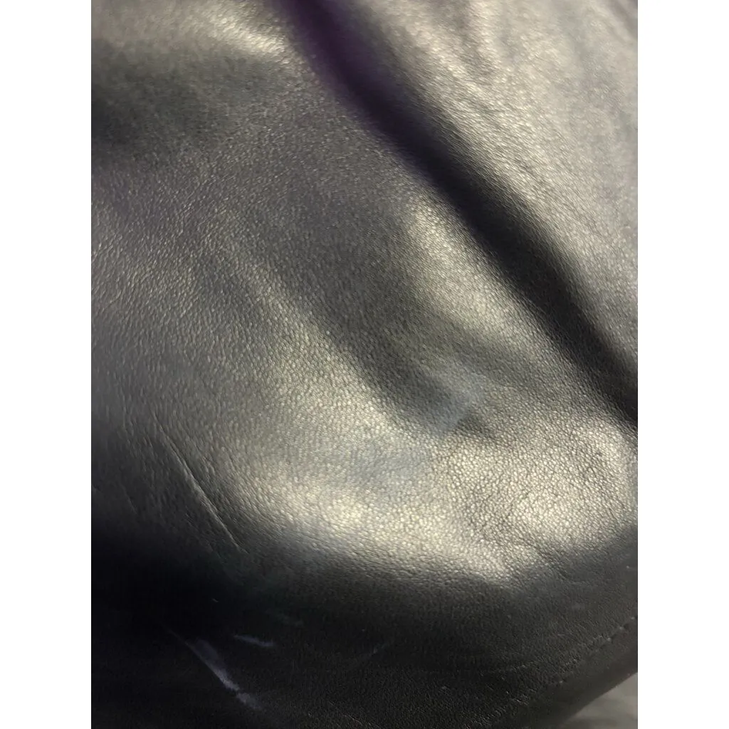 Theory Black Leather Shift Dress - Size 2