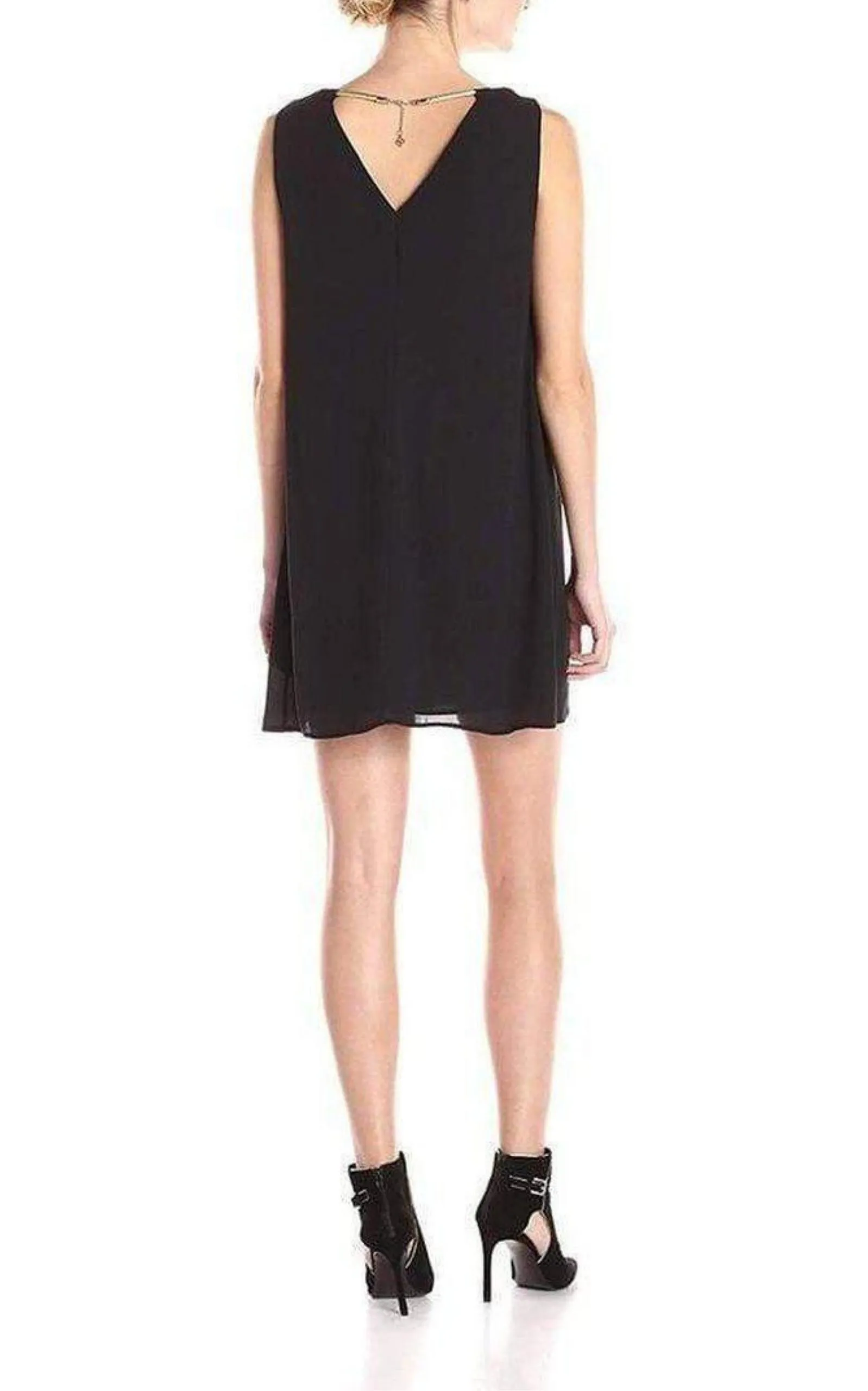 Viviene V-Neck with Rope Trim Dress