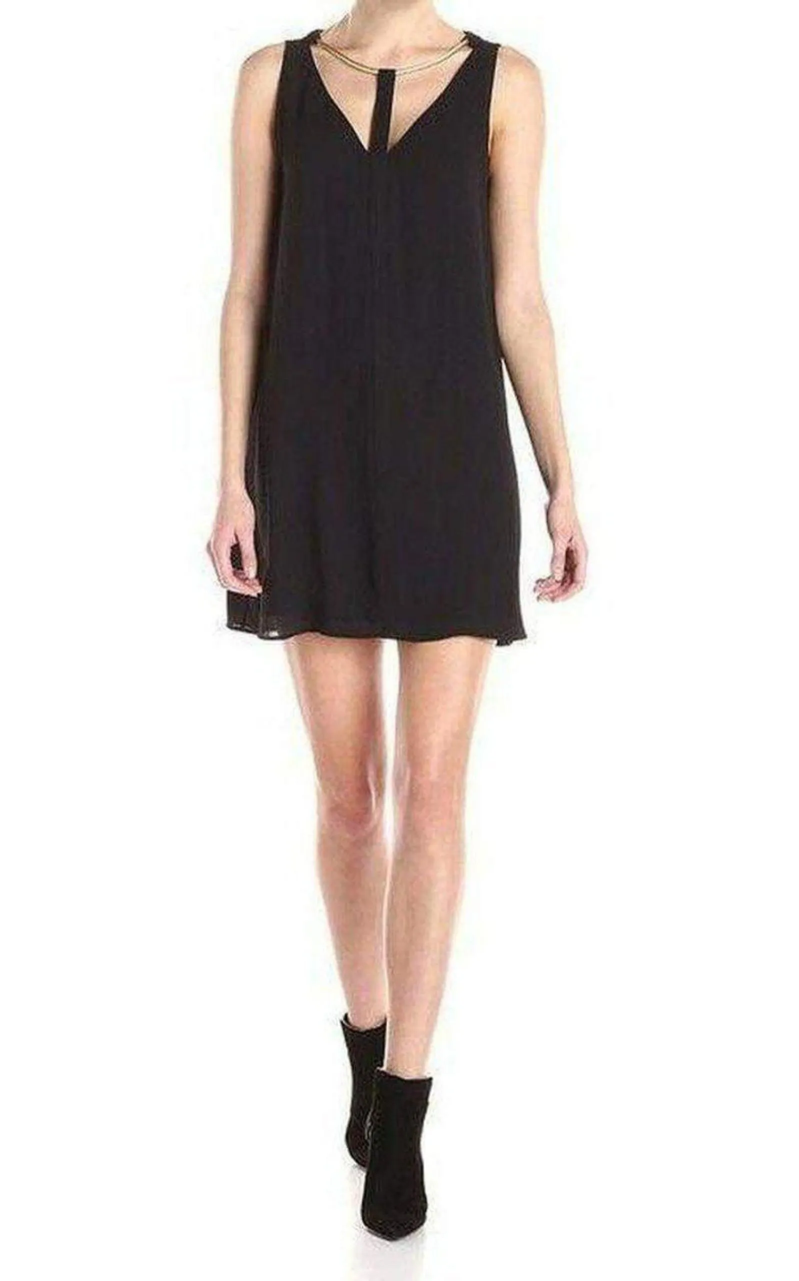 Viviene V-Neck with Rope Trim Dress